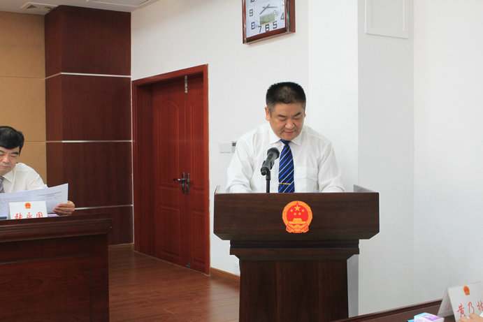 区人大常委会副主任李玉卿,何进平,张永国,李喜安,郭明立,靳爱菊